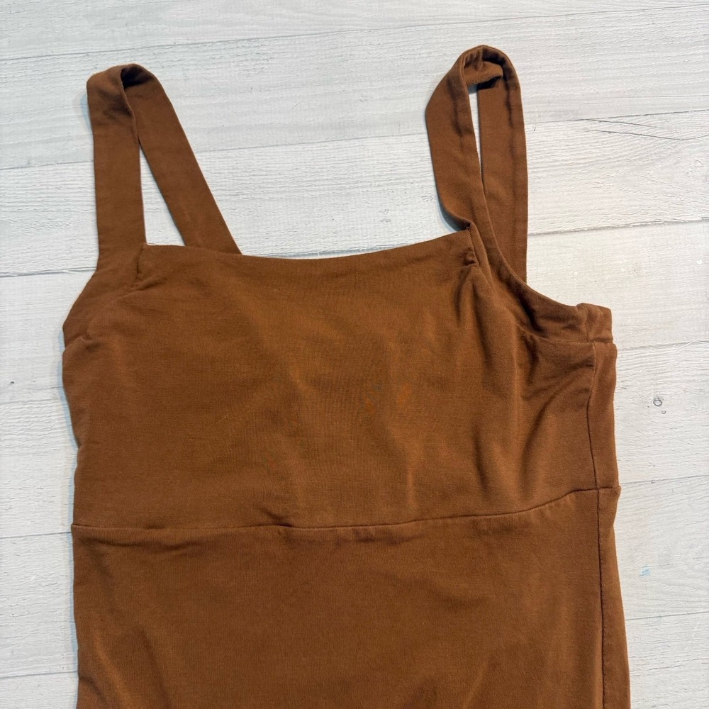 Good American 90s Tank Dress in Rust size 1 small - Picture 2 of 12